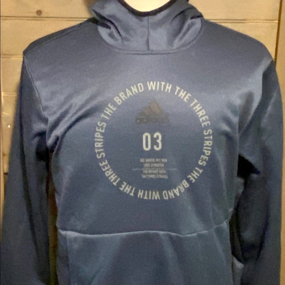 Adidas Men's Blue Hoodie Medium (NWT)